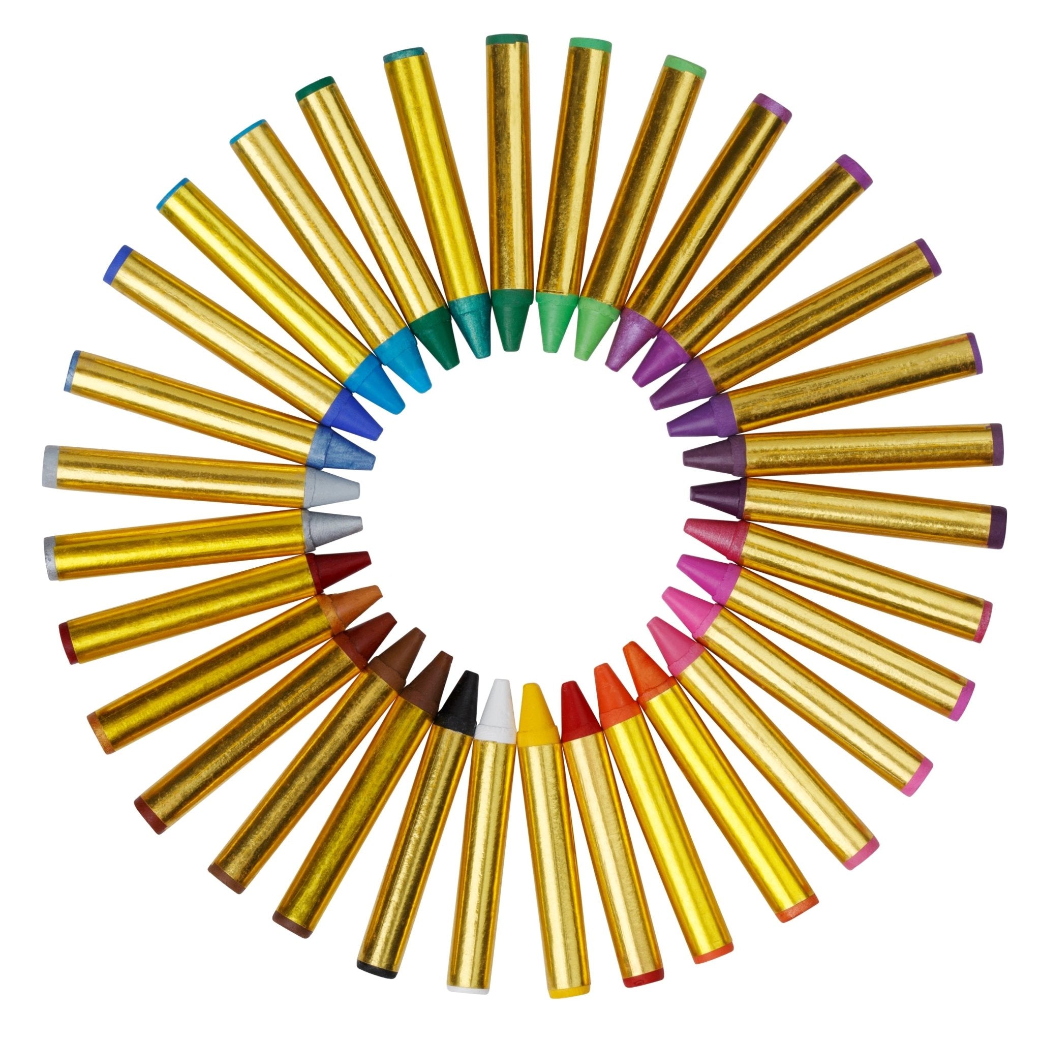 32-Color Non-Toxic Face Paint Crayon Kit Dress Up America