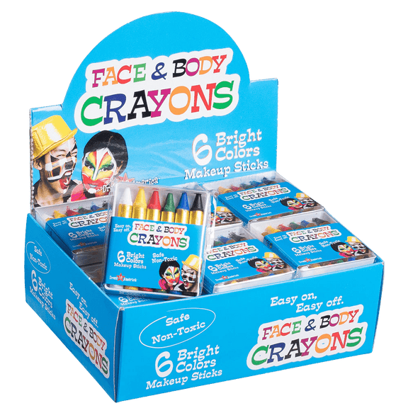 6-Color Non-Toxic Face Paint – Full Case of 36 Dress Up America