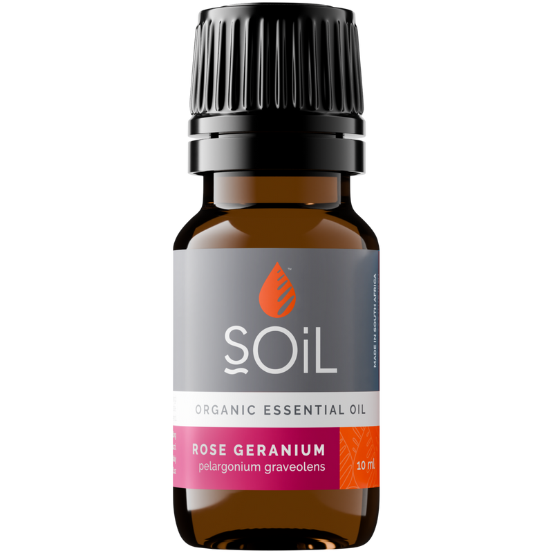 Organic Rose Geranium Essential Oil (Pelargonium graveolens) – 10ml