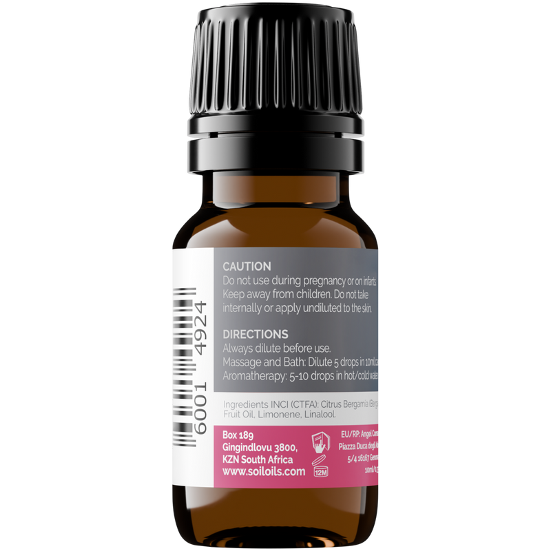 Organic Bergamot Essential Oil (Citrus bergamia) – 10ml