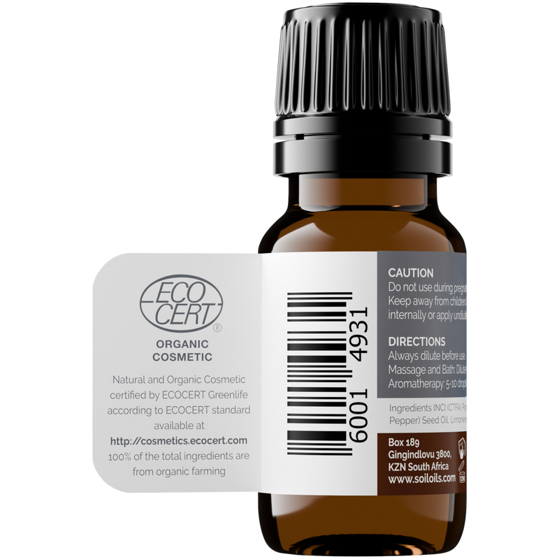 Organic Black Pepper Essential Oil (Piper nigrum) – 20ml