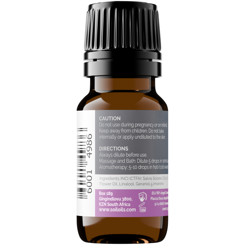 Organic Clary Sage Essential Oil (Salvia sclarea) – 10ml