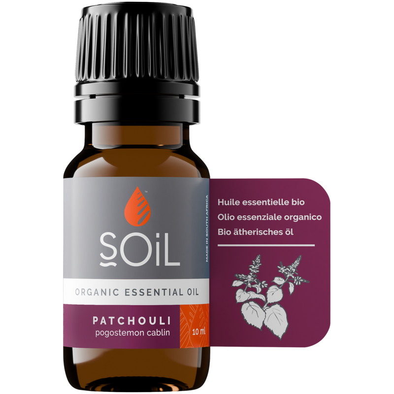 Organic Patchouli Essential Oil (Pogostemon cablin) — 10ml