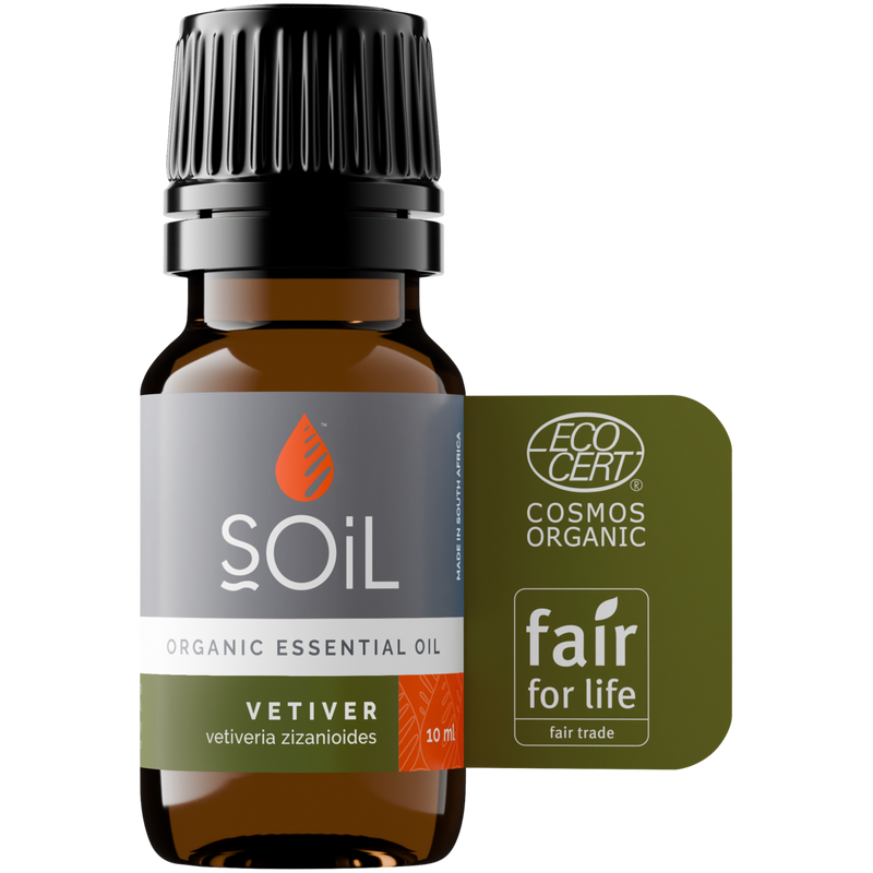 Organic Vetiver Essential Oil (Vetiveria Zizanoides) – 10ml