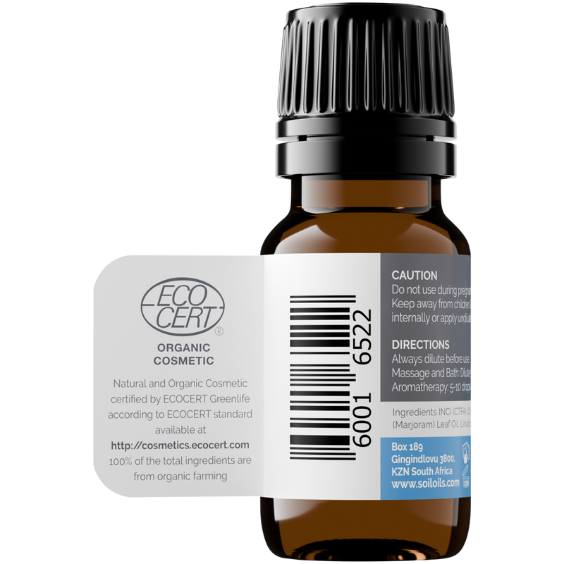 Organic Marjoram Essential Oil (Origanum majorana) – 10ml
