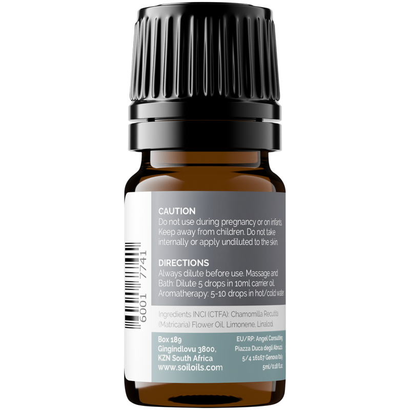Organic German Chamomile Essential Oil (Matricaria Recutita) – 5ml