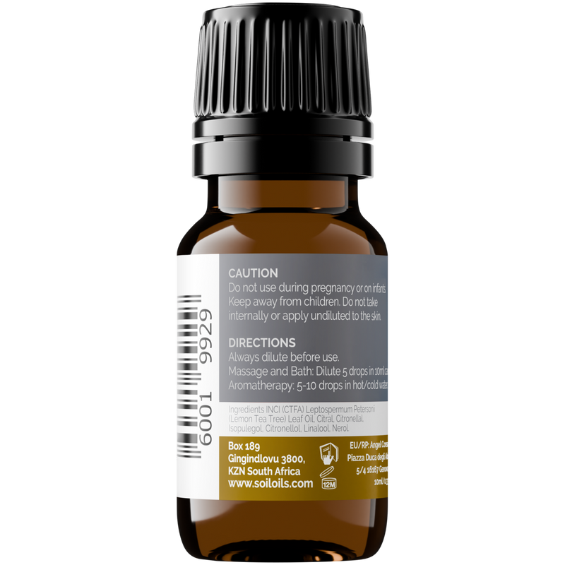 Organic Lemon Tea Tree Essential Oil (Leptospermum petersonii) — 20ml