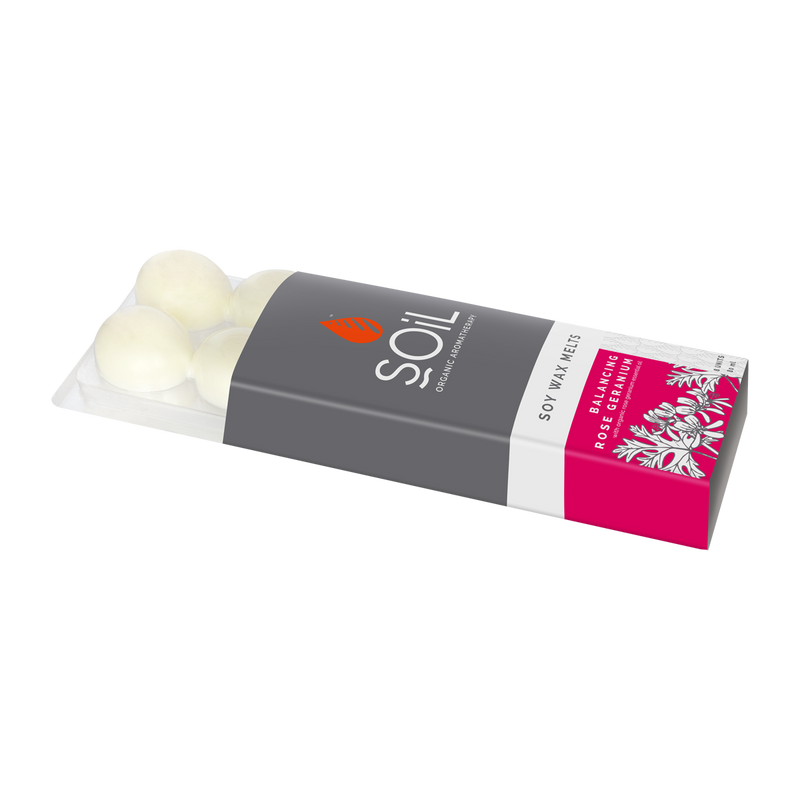 Soy Wax Melts – Rose Geranium – Natural Home Fragrance