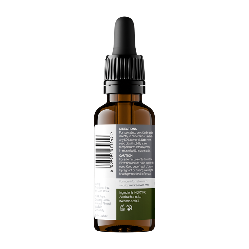 Organic Neem Oil (Azadirachta indica) — 60ml