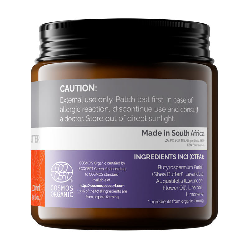 Organic Lavender Scented Shea Butter – 100ml