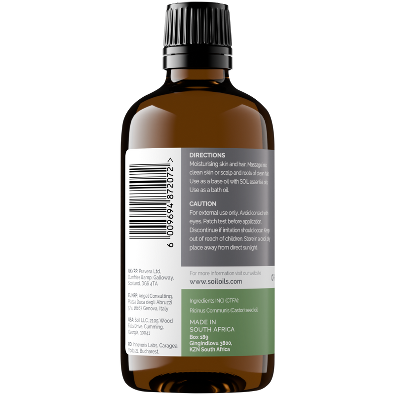 Organic Castor Oil (Ricinus communis) — 200ml