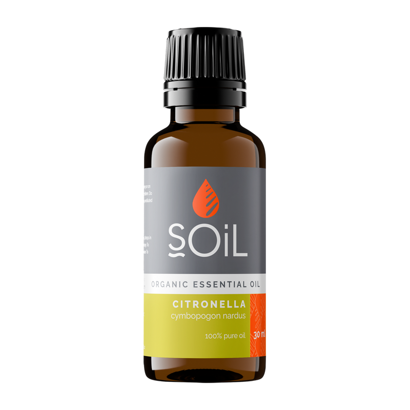 Organic Citronella Essential Oil (Cymbopogon Nardus) – 30ml