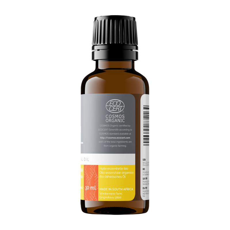 Organic Lemon Essential Oil (Citrus limon) – 30ml