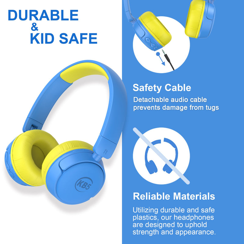 Contixo KB5 Kids Wireless Bluetooth Headphones with Safe Volume Control