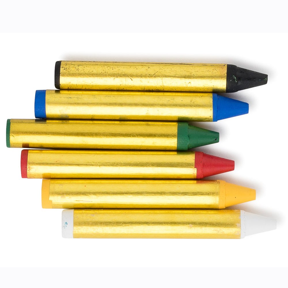 6 Washable Face Painting Crayons – Blister Pack Dress Up America