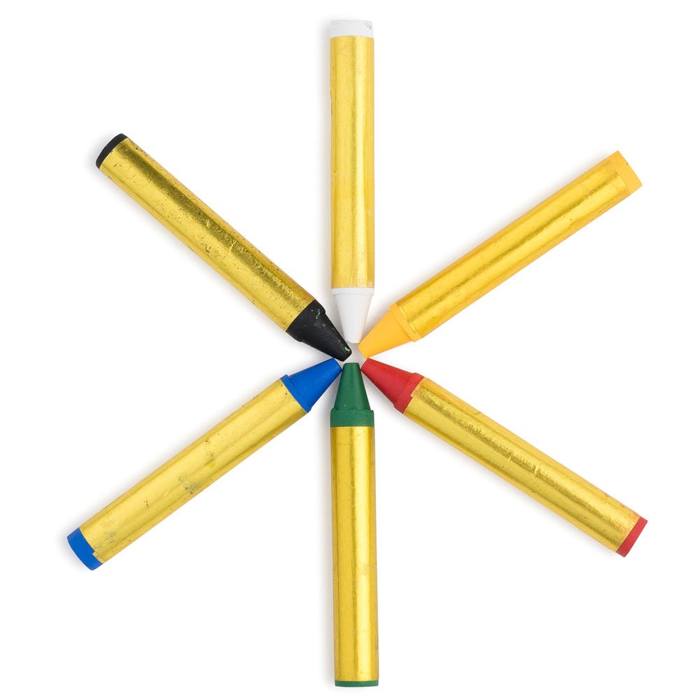 6 Washable Face Painting Crayons – Blister Pack Dress Up America