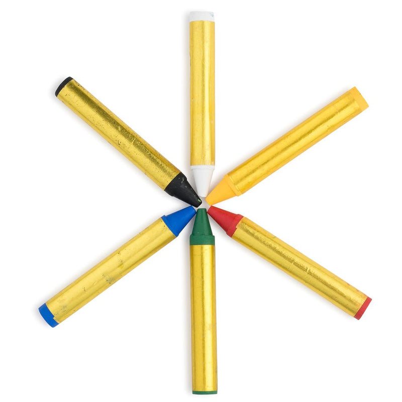 6 Washable Face Painting Crayons – Blister Pack Dress Up America