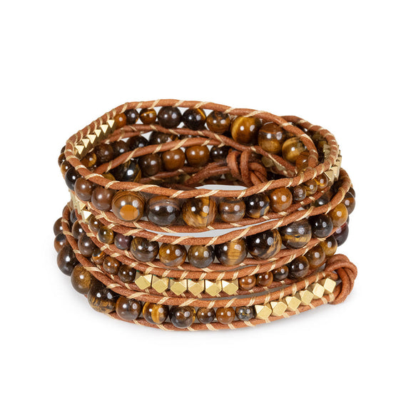 Tigers Eye Bracelet symbolizing strength, courage, and inner harmony