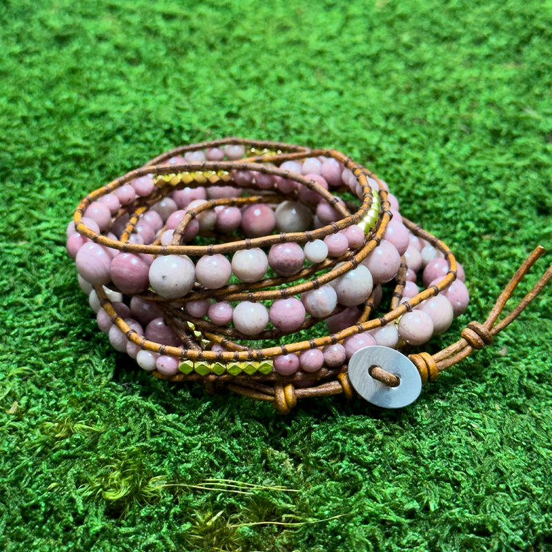 Rosy Serenity Rhodochrosite Bracelet: Symbol of love, compassion, and inner peace