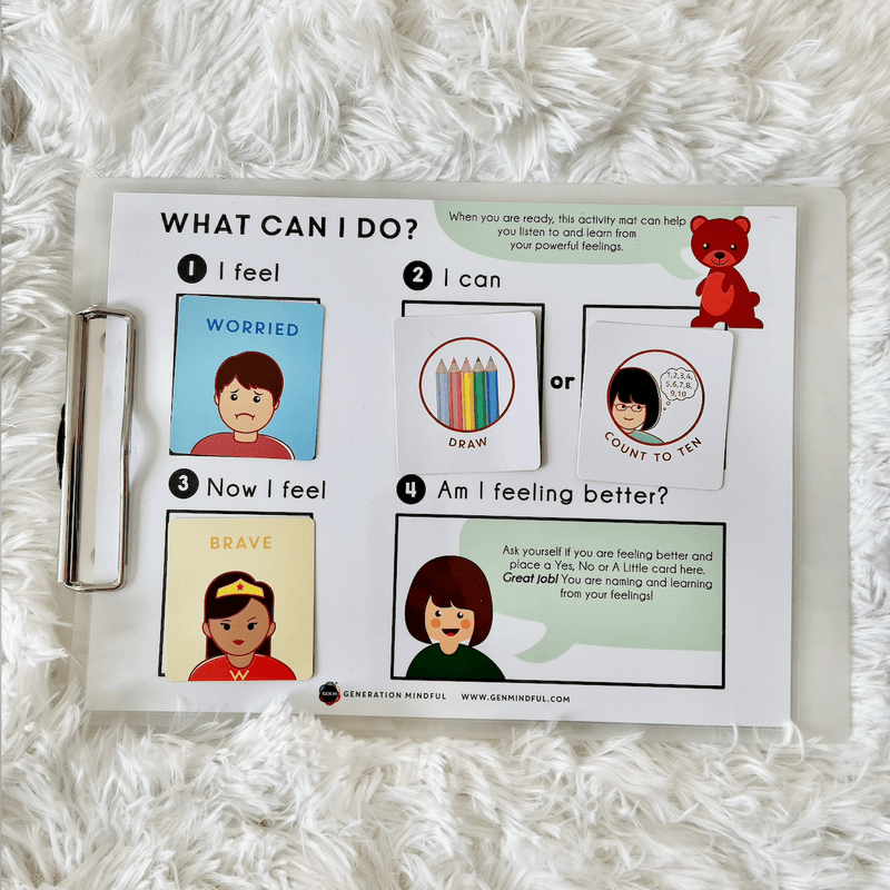 Time-In Activity Mat & Feelings Card Game – Generation Mindful