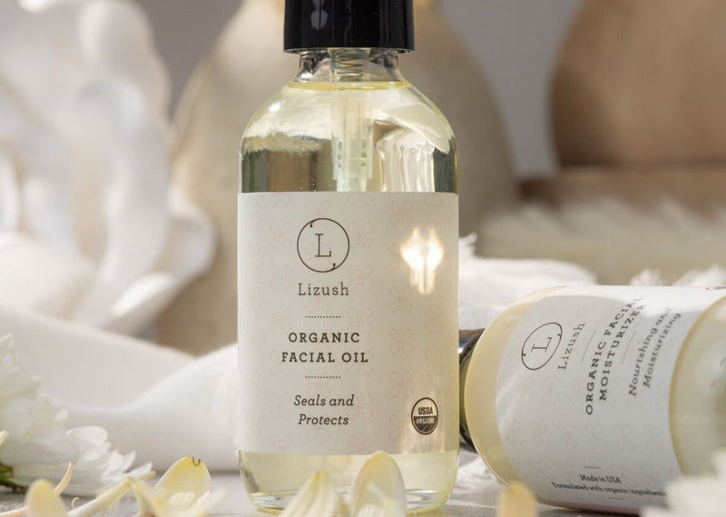 Organic Facial Oil – Locks In Moisture & Glows Naturally (2 oz)