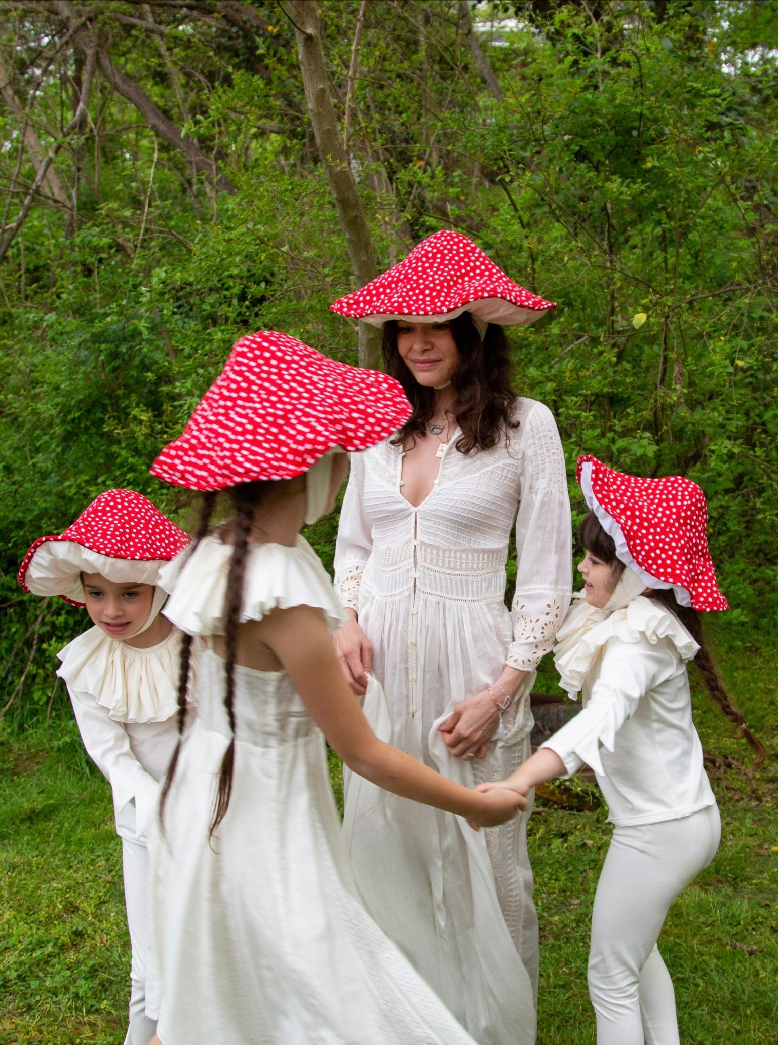 mushroom hat, family toadstool costumes, adult toadstool hat, woodland costumes, Mother Earth costume, woodland fairy costume, family trick or treating costumes, mushroom hat for women, teen mushroom costume, toadstool hat, Adult Mushroom Hat – Cozy Costume Accessory & Pretend Play Band of the Wild
