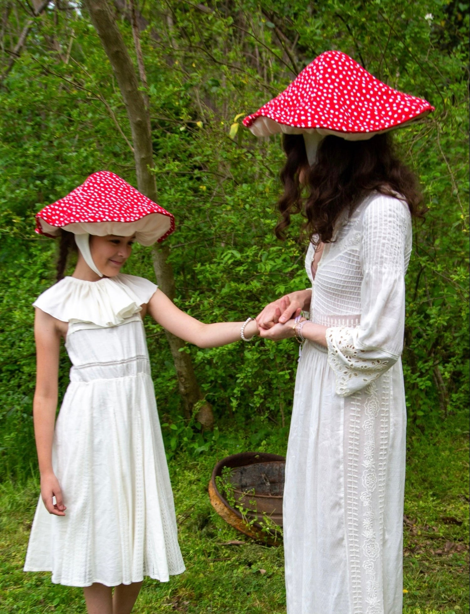mushroom hat, family toadstool costumes, adult toadstool hat, woodland costumes, Mother Earth costume, woodland fairy costume, family trick or treating costumes, mushroom hat for women, teen mushroom costume, toadstool hat, Adult Mushroom Hat – Cozy Costume Accessory & Pretend Play Band of the Wild
