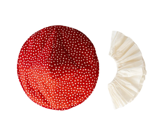 Adult mushroom hat and ruffle collar, Adult Mushroom Hat – Cozy Costume Accessory & Pretend Play Band of the Wild