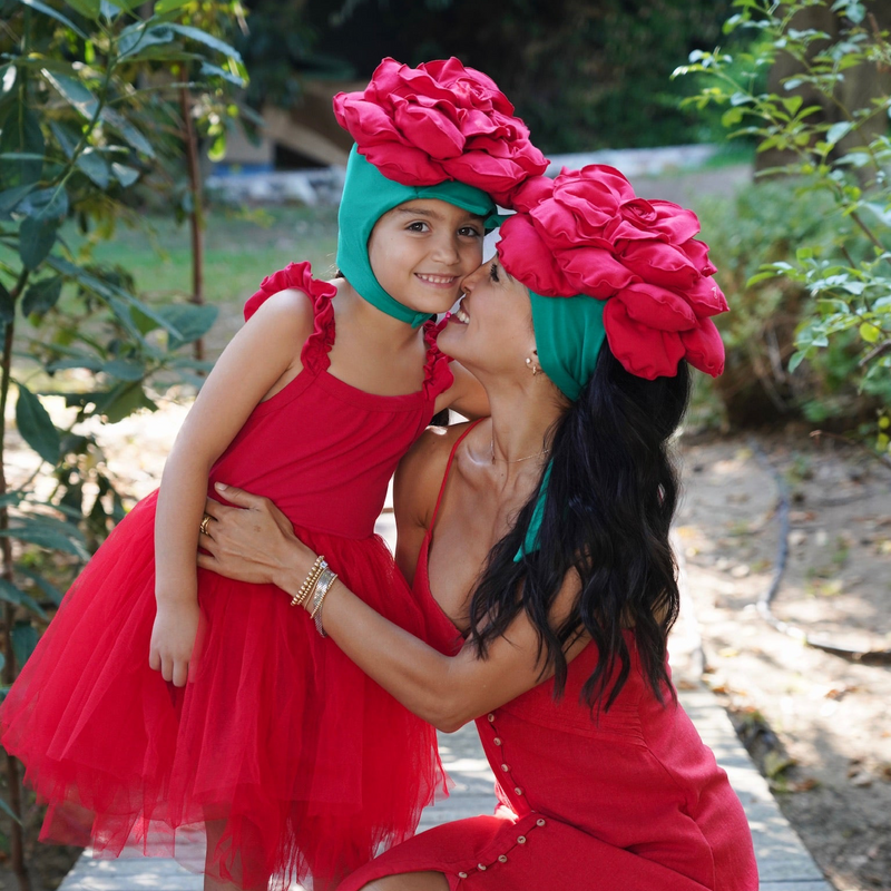 Rose hat for women, flower fairy, fairy costume women, rose costume, mommy and me costume, Adult Rose Hat – Cozy Costume Accessory Pretend Play Band of the Wild