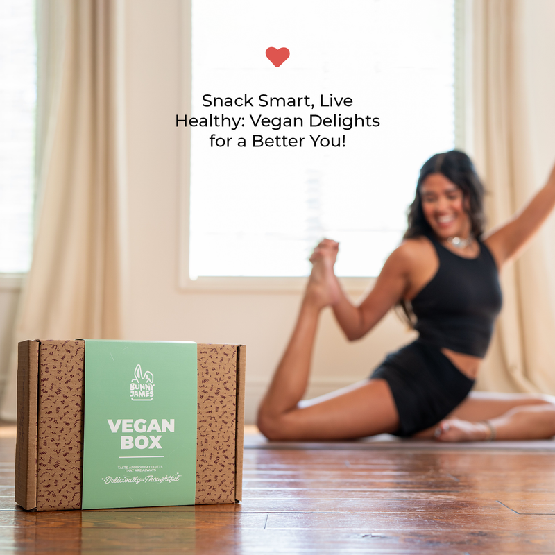 Adult Vegan Snacks Gift Basket – Healthy Treats Variety Pack by Bunny James Boxes