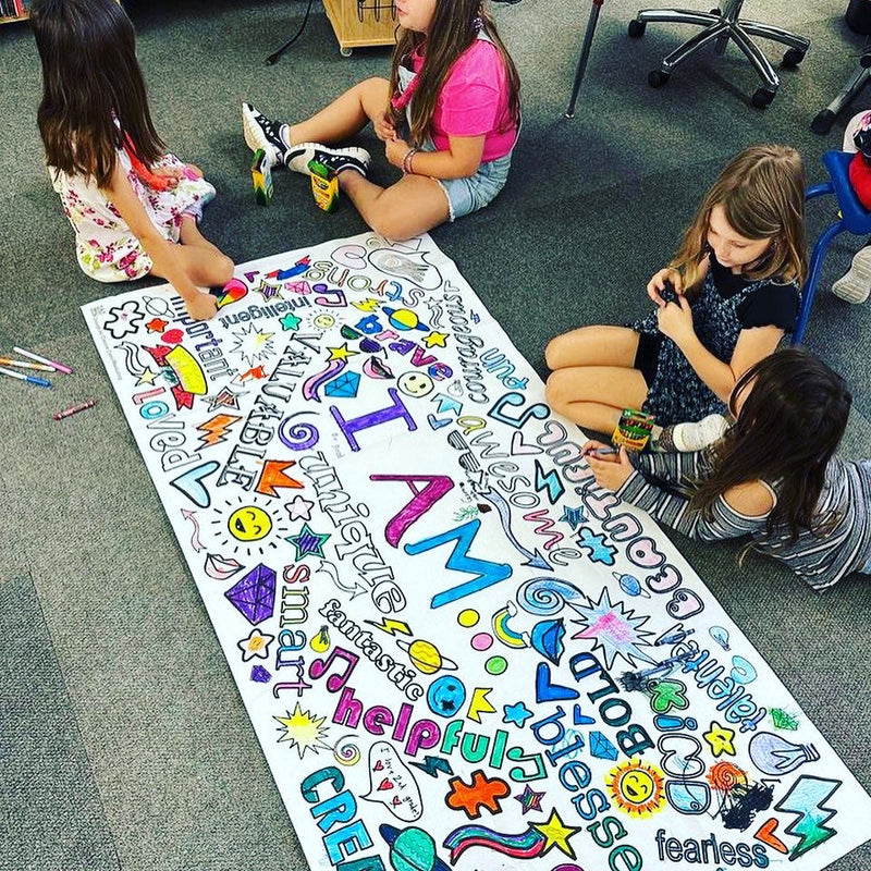 Affirmations Coloring Tablecloth