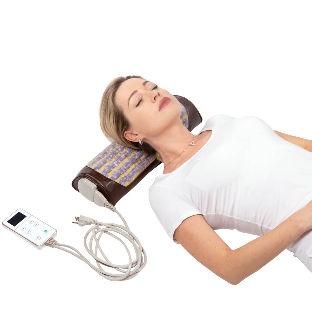 Gemstone bolster with soothing properties for ultimate relaxation