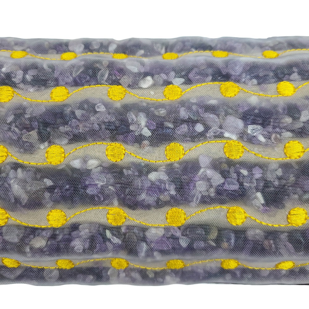 Healing gemstone bolster perfect for relieving tension and stress
