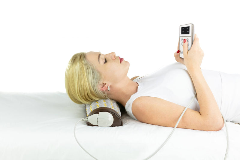 Relaxing amethyst bolster for gentle pressure and support