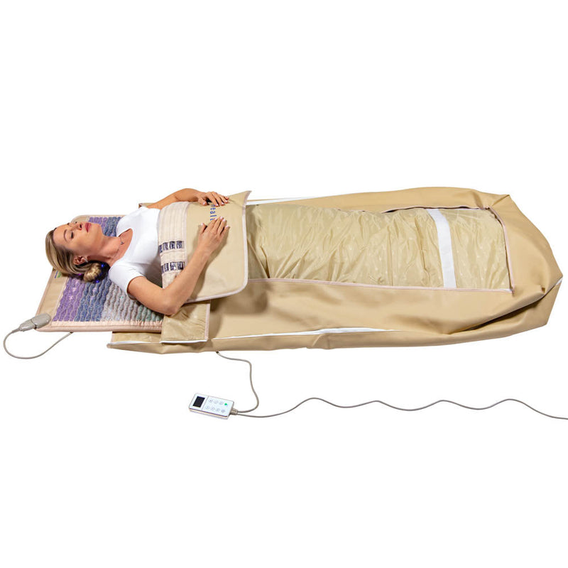 Two mats offering Chakra Alignment and Negative Ion Therapy