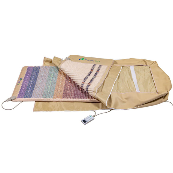 Rainbow Chakra Wrap providing PEMF, Far Infrared, and Photon Light Therapy