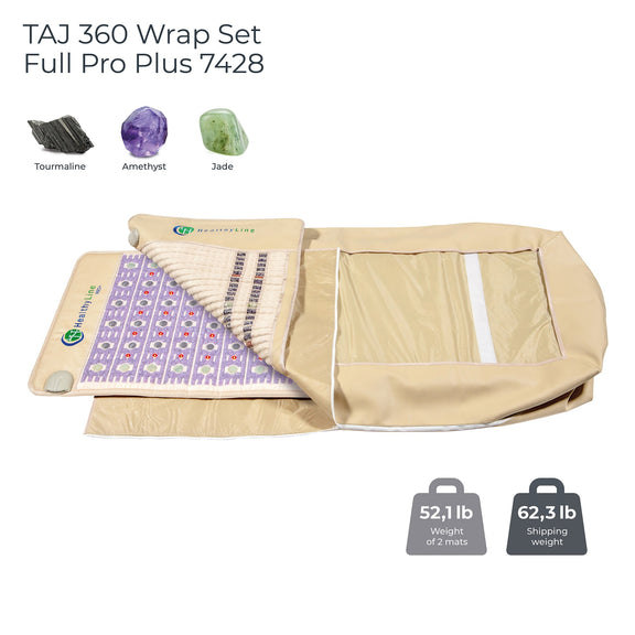 Combines two mats for holistic energy alignment and detoxification