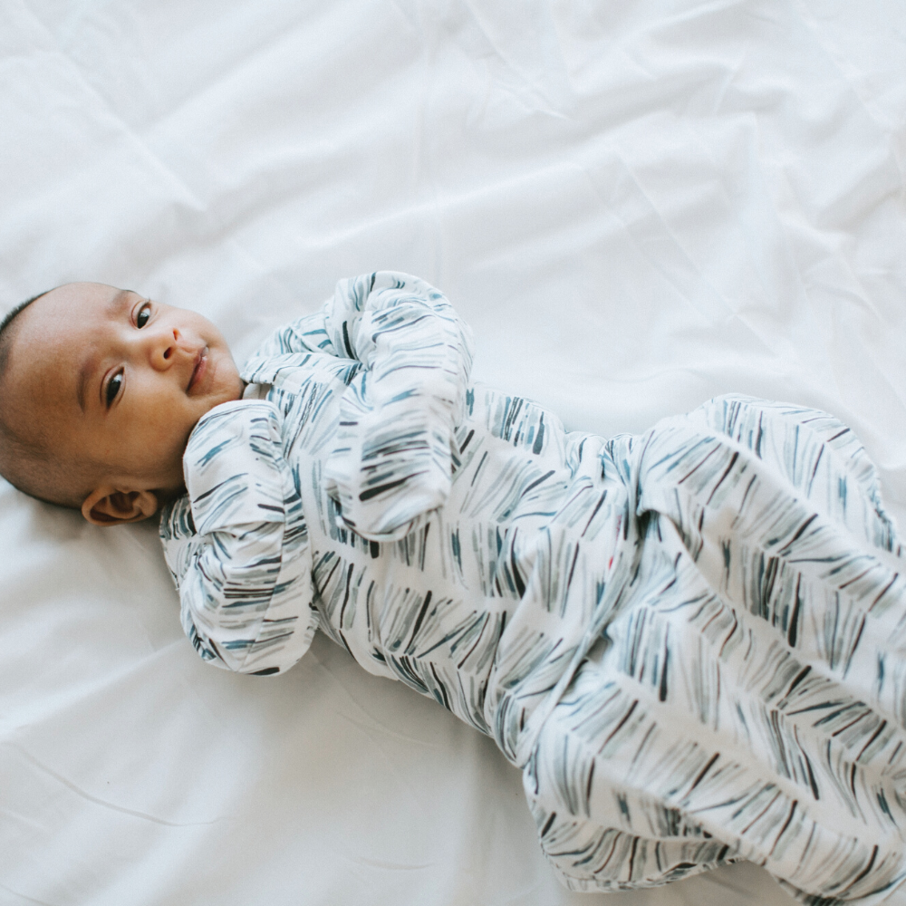 Angel Stripe Long Sleeve Starter Baby Swaddle embe