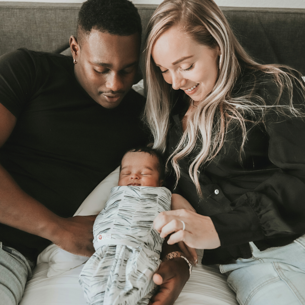 Angel Stripe Long Sleeve Starter Baby Swaddle embe