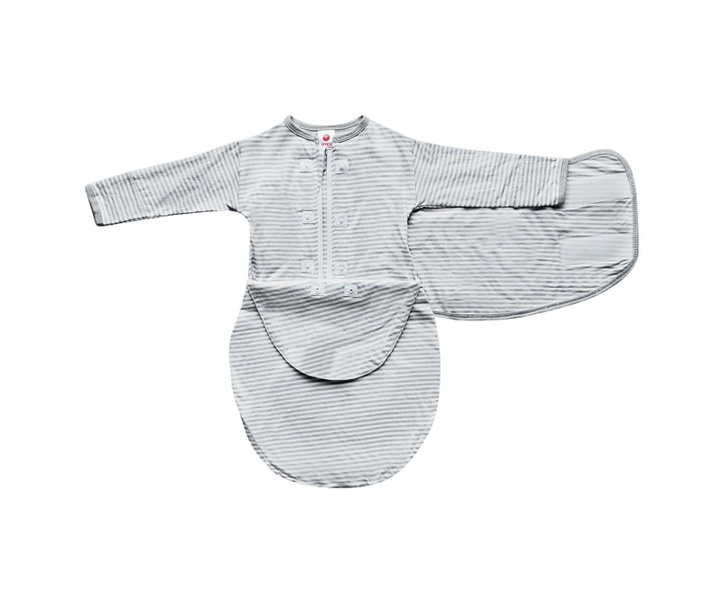 Angle Stripe 3-Pack Long Sleeves Swaddle Sack Bundle embe