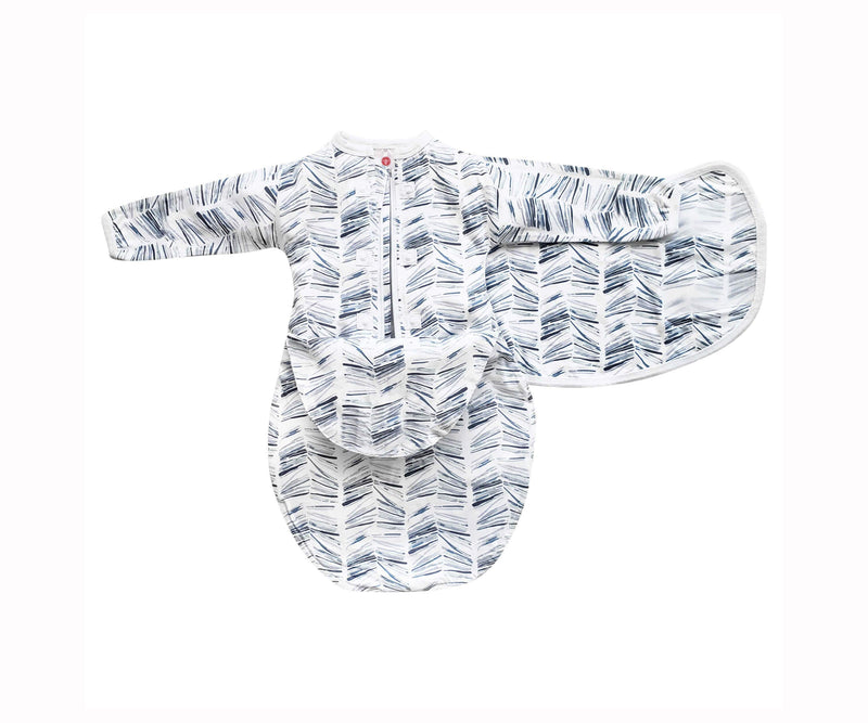 Angle Stripe 3-Pack Long Sleeves Swaddle Sack Bundle embe