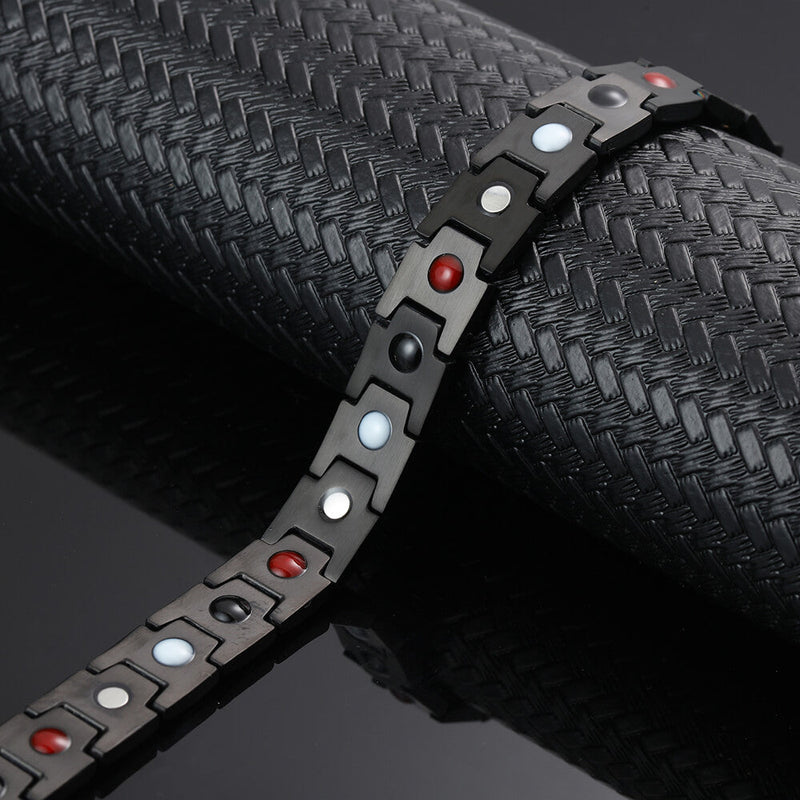 Stainless Steel Magnetic/Energy Bracelet 4-in-1 in 4 Colors - Model B001M