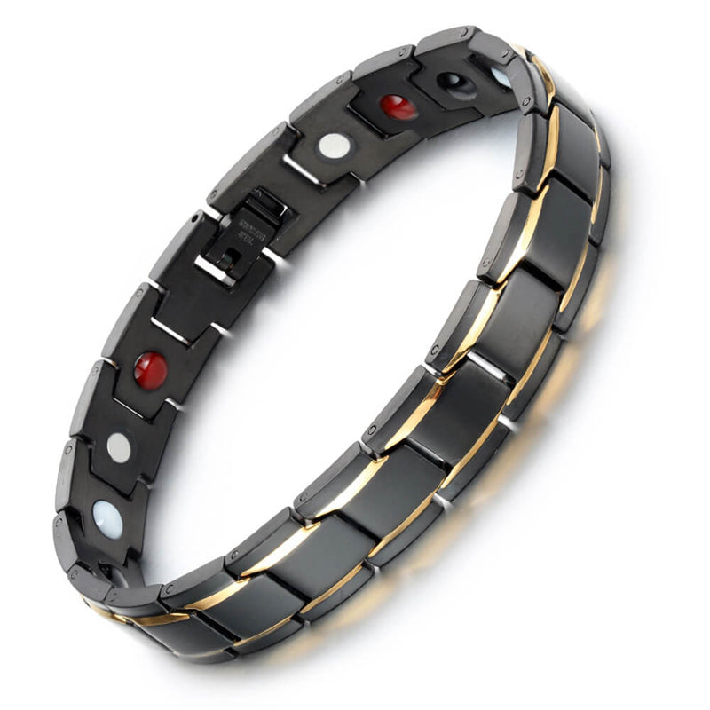 Stainless Steel Magnetic/Energy Bracelet 4-in-1 in 4 colors, Model B001M