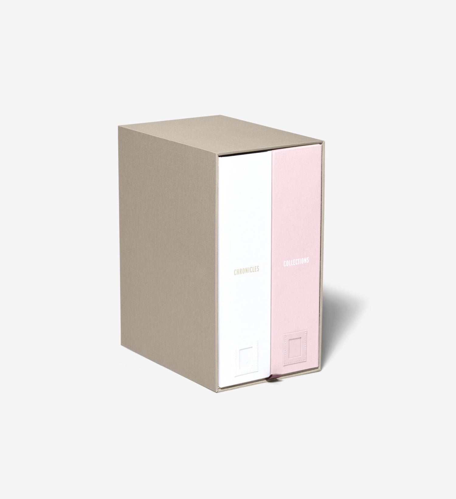 Closed three quarter view of a blossom baby deluxe keepsake box.