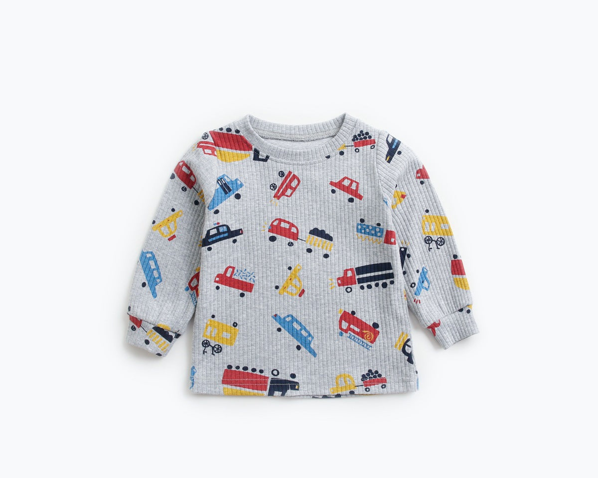 Baby 2pcs Cartoon Graphic Soft Cotton Shirt Combo Pants Sets Tracksuit, MyKids-USA®, Baby & Toddler Outfits, MyKids-USA / Baby 2pcs Cartoon Graphic Soft Cotton Shirt Combo Pants Sets Tracksuit MyKids USA 