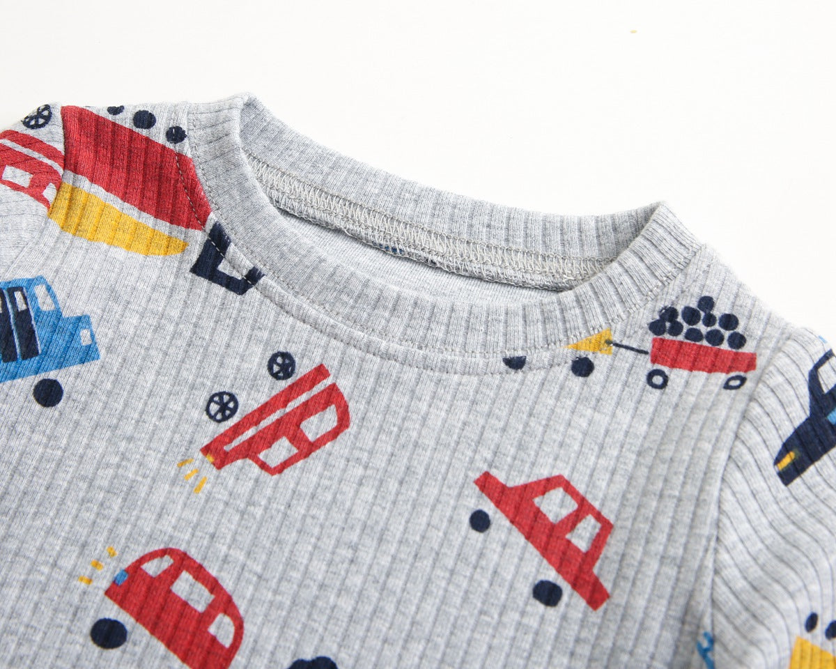 Baby 2pcs Cartoon Graphic Soft Cotton Shirt Combo Pants Sets Tracksuit, MyKids-USA®, Baby & Toddler Outfits, MyKids-USA / Baby 2pcs Cartoon Graphic Soft Cotton Shirt Combo Pants Sets Tracksuit MyKids USA 