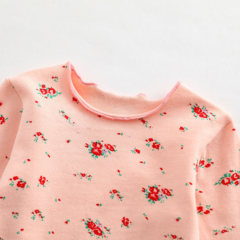 Baby All Over Print Pattern Tops Combo Pants Lovely Sets Home Clothes, MyKids-USA®, Baby & Toddler Outfits, MyKids-USA / Baby All-Over Print Top and Pants Set MyKids-USA