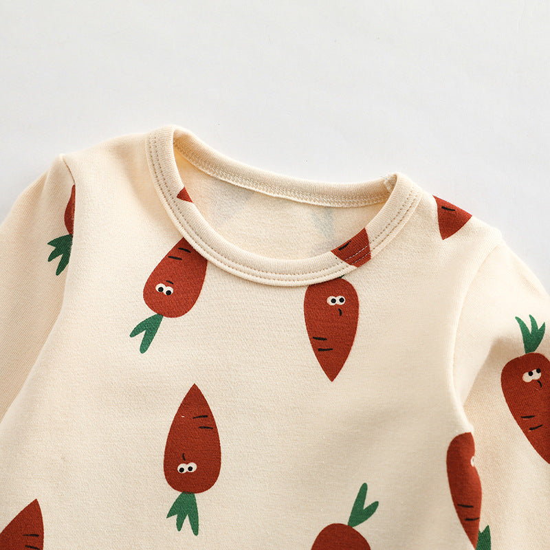 Baby All Over Print Pattern Tops Combo Pants Lovely Sets Home Clothes, MyKids-USA®, Baby & Toddler Outfits, MyKids-USA / Baby All-Over Print Top and Pants Set MyKids-USA