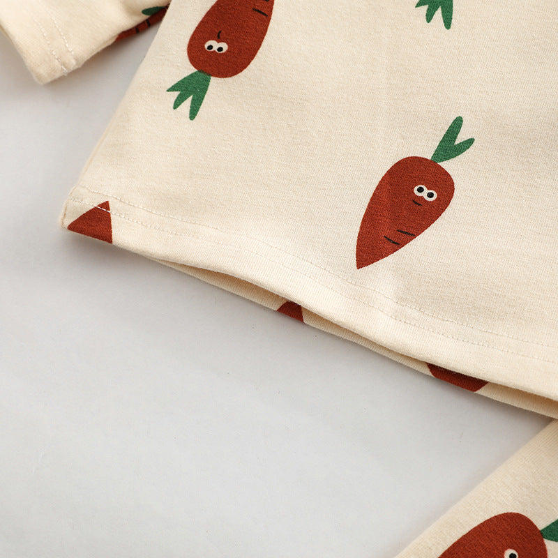 Baby All Over Print Pattern Tops Combo Pants Lovely Sets Home Clothes, MyKids-USA®, Baby & Toddler Outfits, MyKids-USA/ Baby All-Over Print Top and Pants Set MyKids-USA