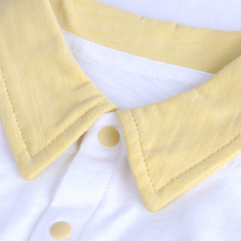 Baby Animal Print Single Breasted Design Color Matching Onesies, MyKids-USA®, Baby & Toddler Outfits, MyKids-USA / Baby Animal Print Single Breasted Design Color Matching Onesies MyKids USA